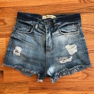 Denim shorts